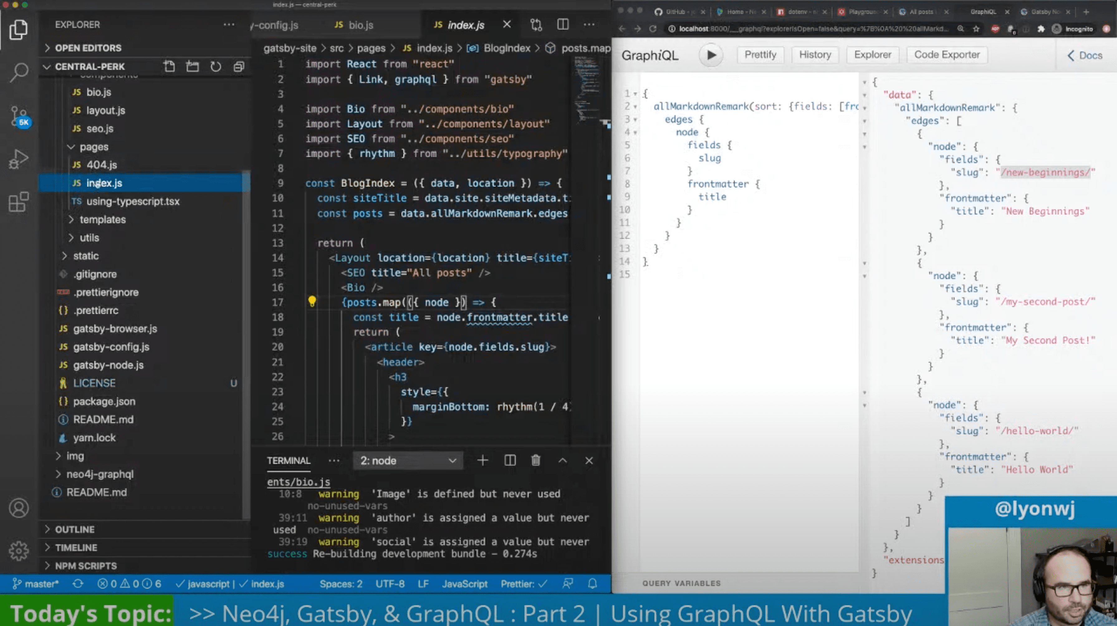 Using GraphQL With Gatsby.js