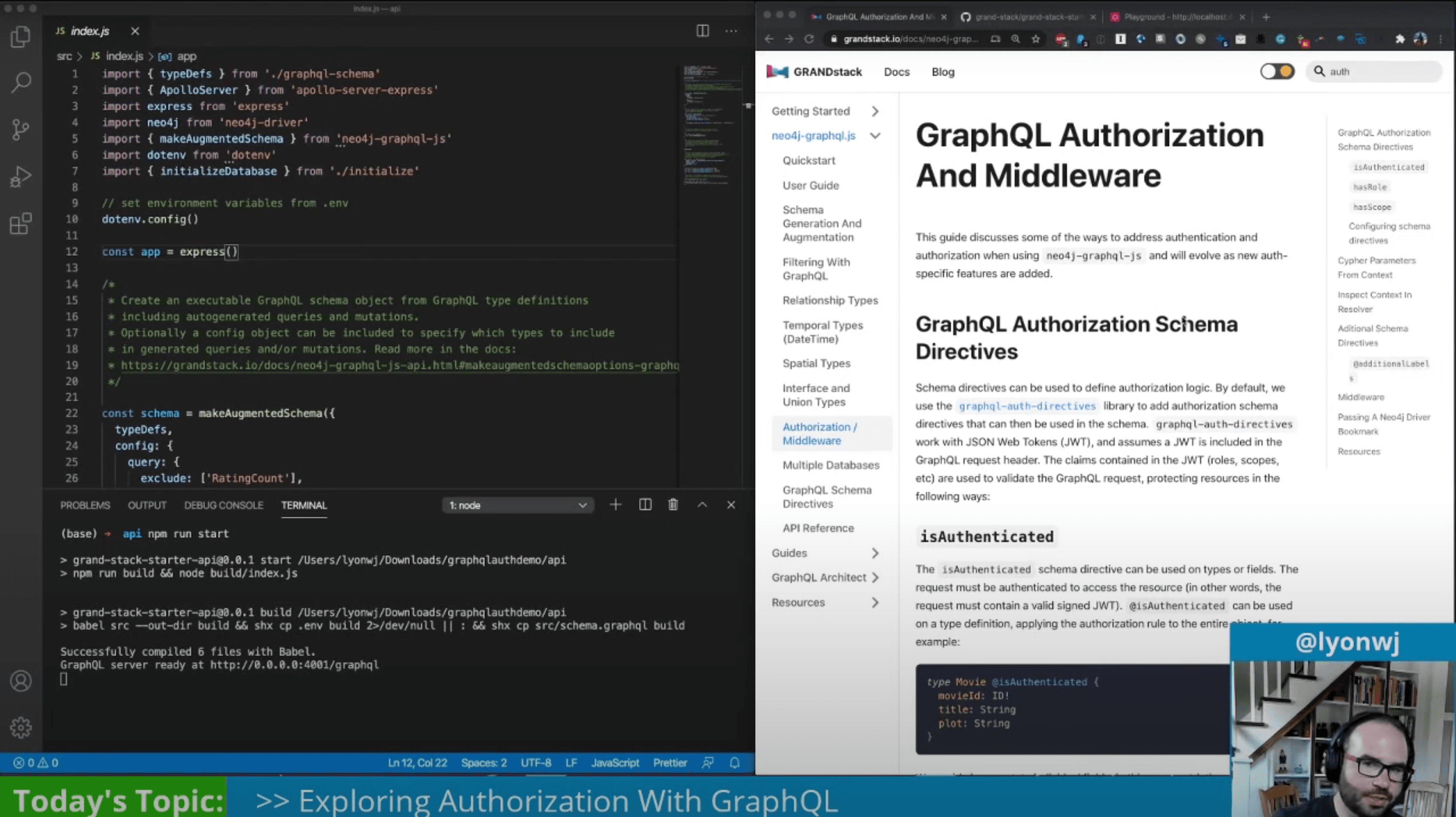 Exploring Authorization With GraphQL & GRANDstack