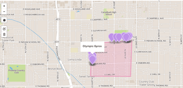 Using Neo4j Spatial and Mapbox to search for businesses by location